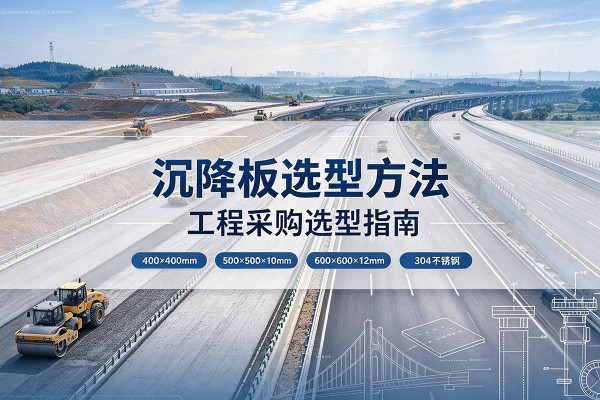 霞山沉降板选择方法