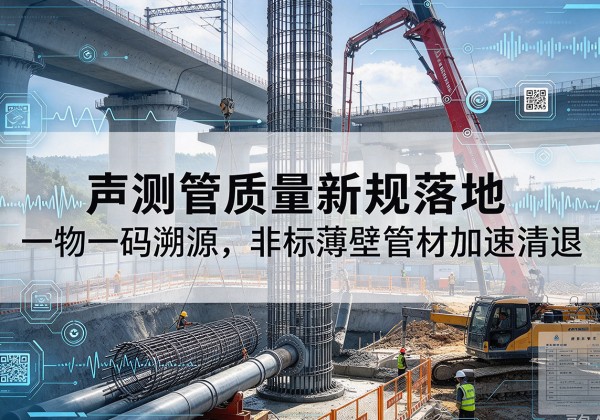 霞山声测管质量新规落地，一物一码溯源，非标薄壁管材加速清退