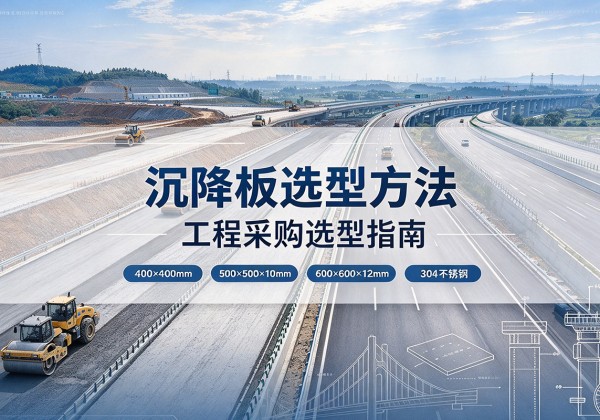 霞山沉降板选择方法